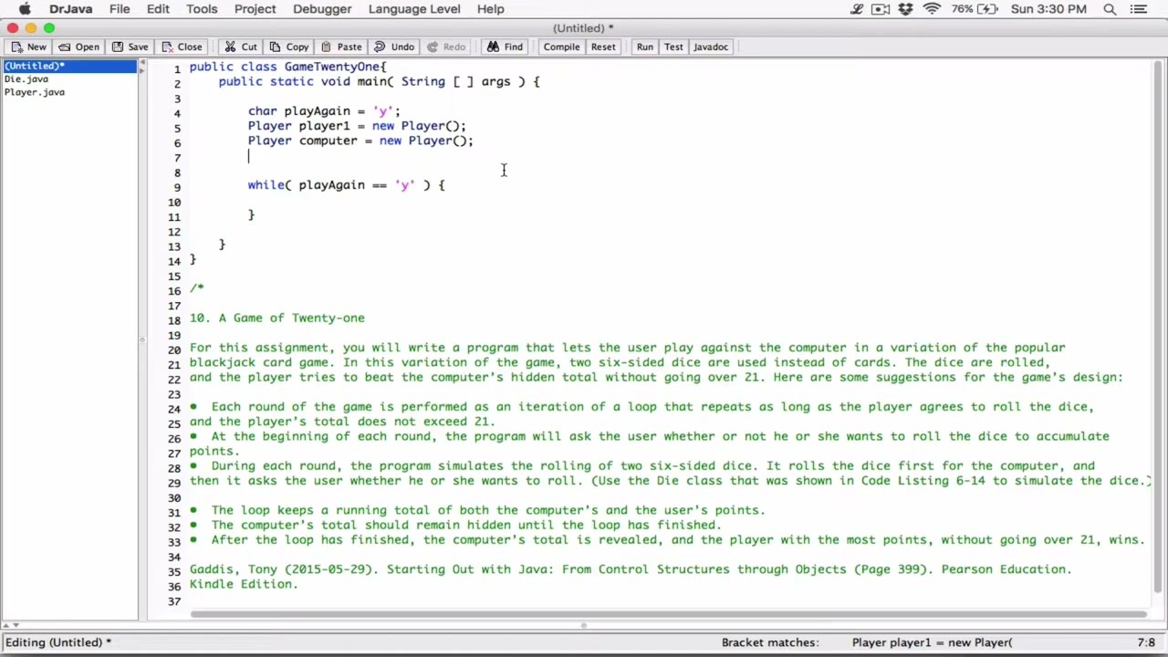 Blackjack game in java Blackjack game in java