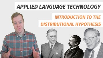 Introduction to the distributional hypothesis