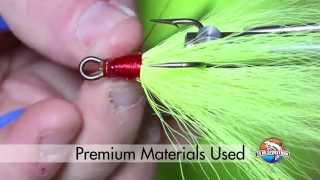 Tying Chartreuse Bucktail Dressed Treble Hook