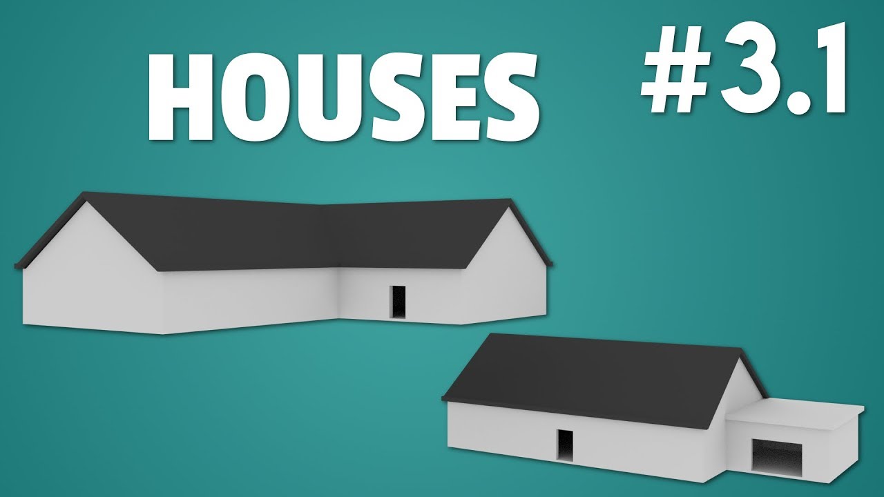 Blender Low Poly Modeling Houses 3.1 YouTube