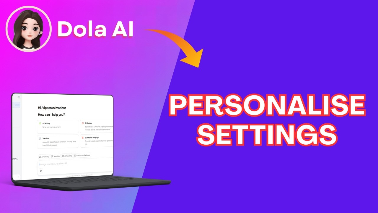 How to Manage Personalisation Settings in Dola AI 2026?