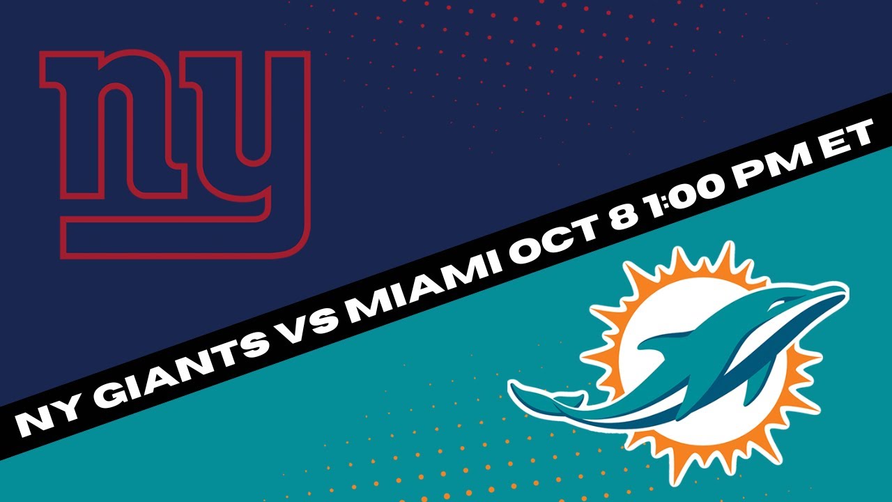 Miami Dolphins vs New York Giants Prediction and Picks - NFL Picks Week 5