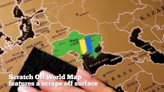 Scratch Off World Map- BEST GIFT FOR TRAVELERS EVER