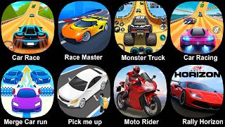 Car Race,Race Master,Monster Truck,Car Racing 3d,Merge Car Run,Pick Me Up 3d,Moto Rider,Rally Horizo screenshot 2