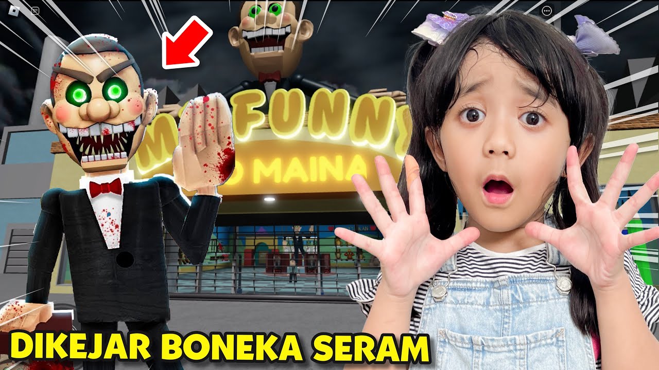 SEREM !!  SAMANTHA DIKEJAR BONEKA MR FUNNY'S DI ROBLOX 😱 GAME VIRAL INDONESIA