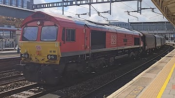 DB Cargo 66100 passing Newport (South Wales) on 1st September 2025