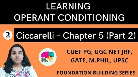 PSYCHOLOGY: Ciccarelli Chapter 5 | Part 2 |  OPERANT CONDITIONING  | Mind Review