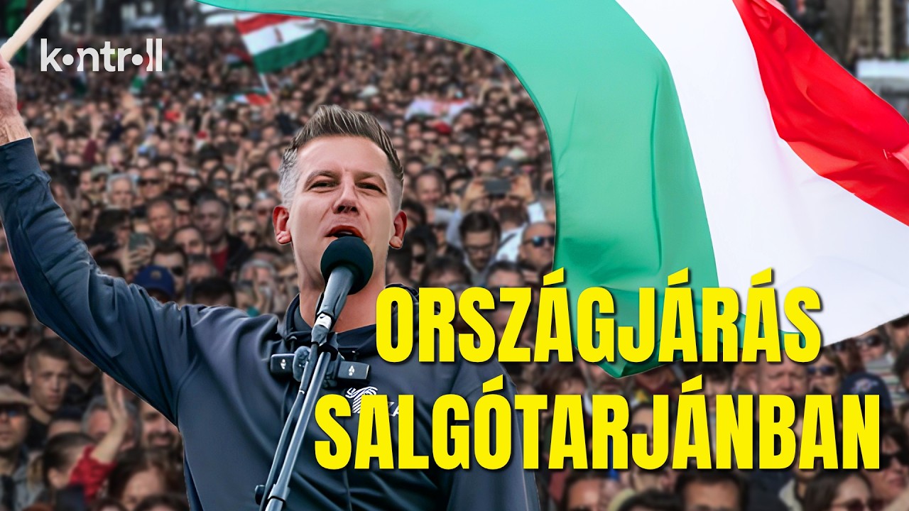 ÉLŐ: Salgótarjánban folytatódik Magyar Péter országjárása