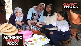 Making MOROCCAN BREAD and TAGINE with an AMAZIGH FAMILY !  🇲🇦 Part 2