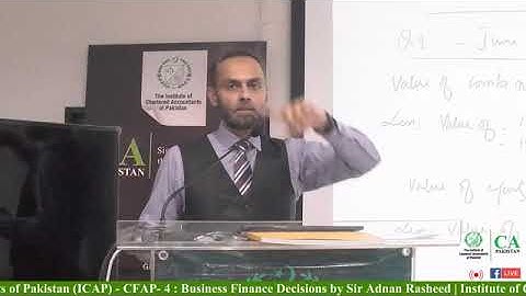 Exam Focused Revision Classes on CFAP-4 Lec 4