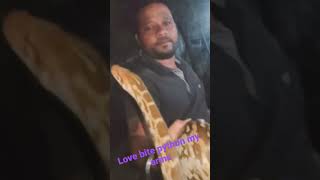 big python bite my arms#python#sarpmitra Profile