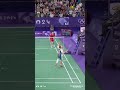 Blink and you’ll miss it! Comment your guess. 👀#Olympics #Badminton