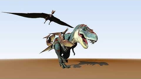 T-Rex Having A Bad Day | Realtime Animation Made With BluffTitler