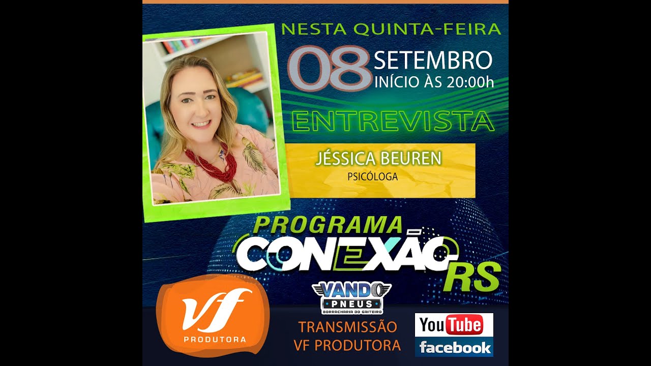 Conexão RS 08/09/2022 Jéssica Beuren Mês de Prevenção ao Suicídio