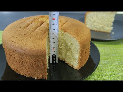🎂🎂 BIZCOCHO ESPONJOSO 3 INGREDIENTES❗❗❗ MUY ALTO #bizcocho3ingredirntes