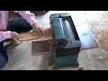 短い材料を自動カンナに入れる方法 thickness planer