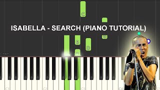 Video thumbnail of "Isabella -Search (Right handed piano tutorial cover)"