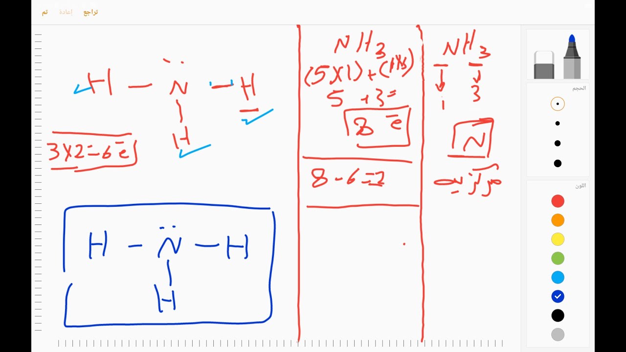 بنية لويس  لمركب lewis structure/ دروس  كيمياء