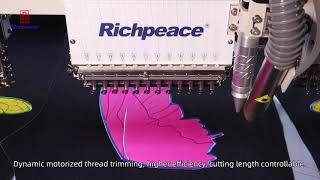 24colors embroidery machine with automatic bobbin changer