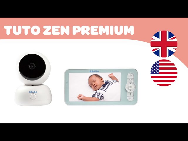 Béaba ZEN+ Video Baby Monitor - High Performance Auto-Rotating
