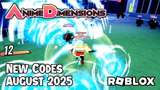 Roblox Anime Dimensions Simulator New Codes August 2025