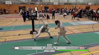 European Olympic Qualifier 2024 SMF  L8  Alex Tofalides CYP v Luka Gaganidze GEO