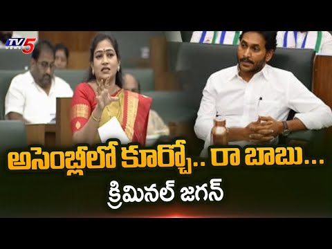 క్రిమినల్ జగన్ | Home Minister Anitha Sensational Comments On MLA Jagan In AP Assembly || TV5 News - TV5NEWS