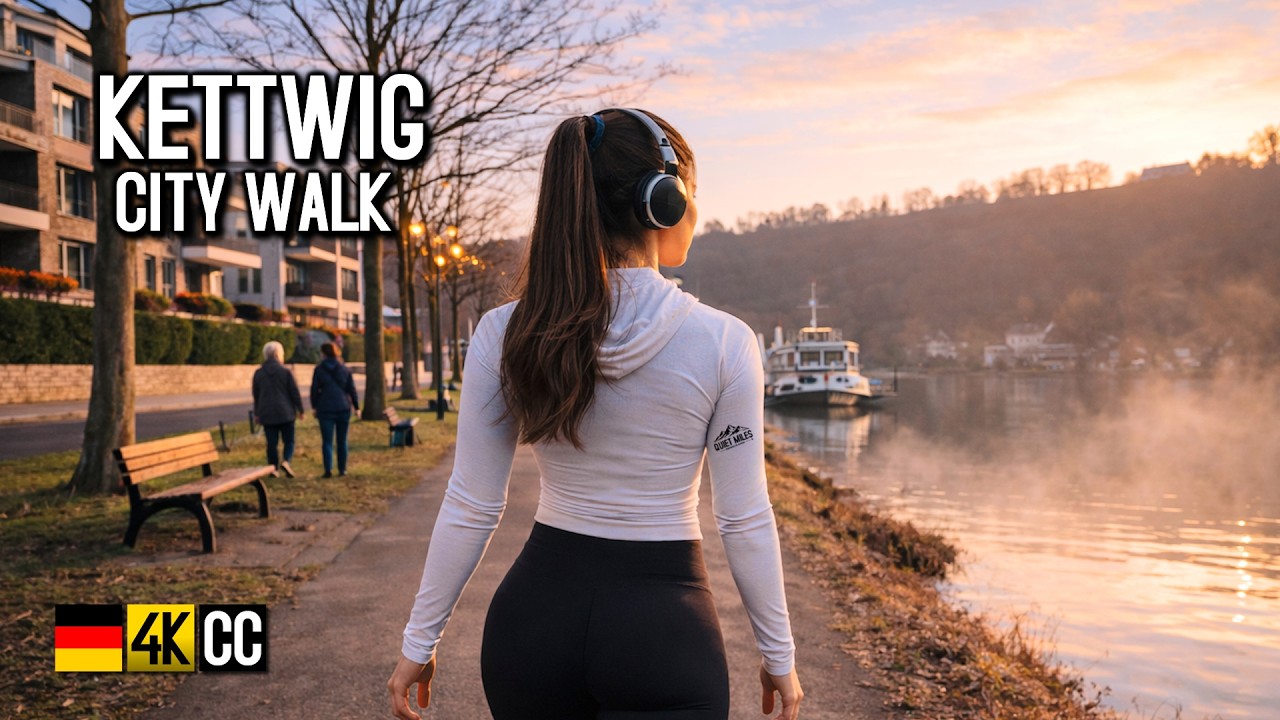Sunny Winter Walk in Essen-Kettwig Old Town | 4K City Walk