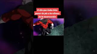 El día que Goku hizo poner de pie a los dioses de la destrucción #dragonball #dragonballsuper #