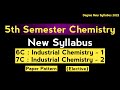 5sem Chemistry New Syllabus Chemistry Elective 6C and 7C || UG 5th semester Degree New Syllabus 2022