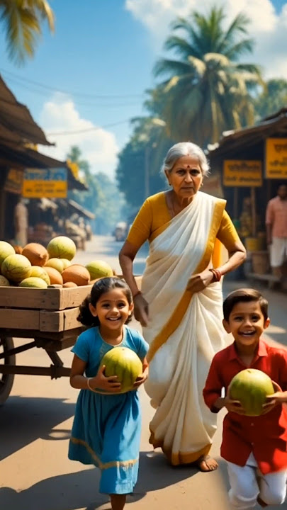 These Little Kids Did Something Unbelievable 🥥❤️ #ai #baby #save