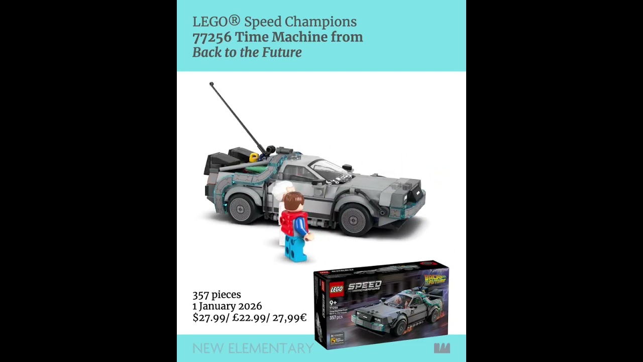 360° spin: LEGO® Speed Champions 77256 Time Machine from Back to the Future