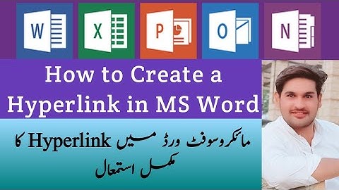 what is Hyperlink || How to Create A Hyperlink In MS Word in Urdu and Hindi