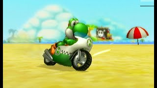 Mario Kart Wii with Yoshi - VS Race - 150cc - Frantic/Aggressive Items - Hard CPU - 32 Tracks Random