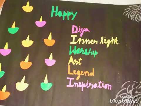 Handmade Chart On Diwali