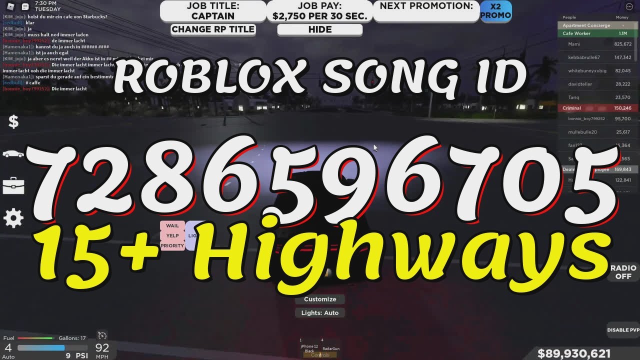 107+ Rush Roblox Song IDs/Codes 