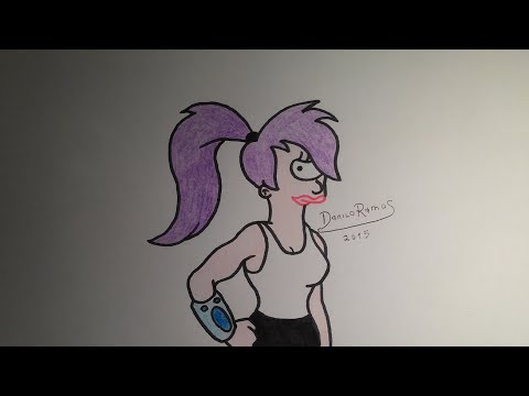 Comment dessiner / peindre Leela de Futurama