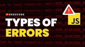 3 TYPES OF ERRORS in JavaScript, using code examples