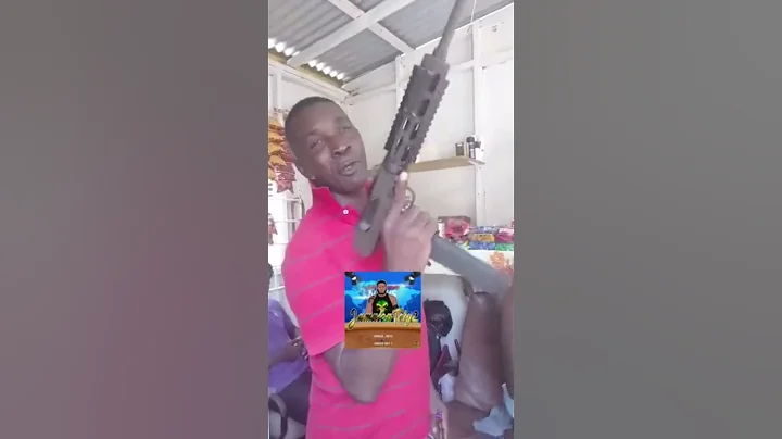 jamaican gun man 😳😳😳😳 #viral #gun #jamaica #viral #video