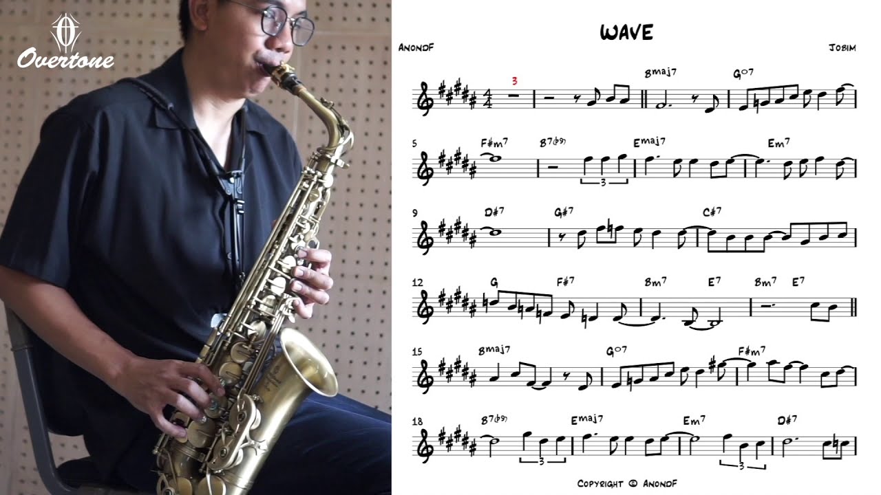 WAVE (easy solo) for saxophone YouTube