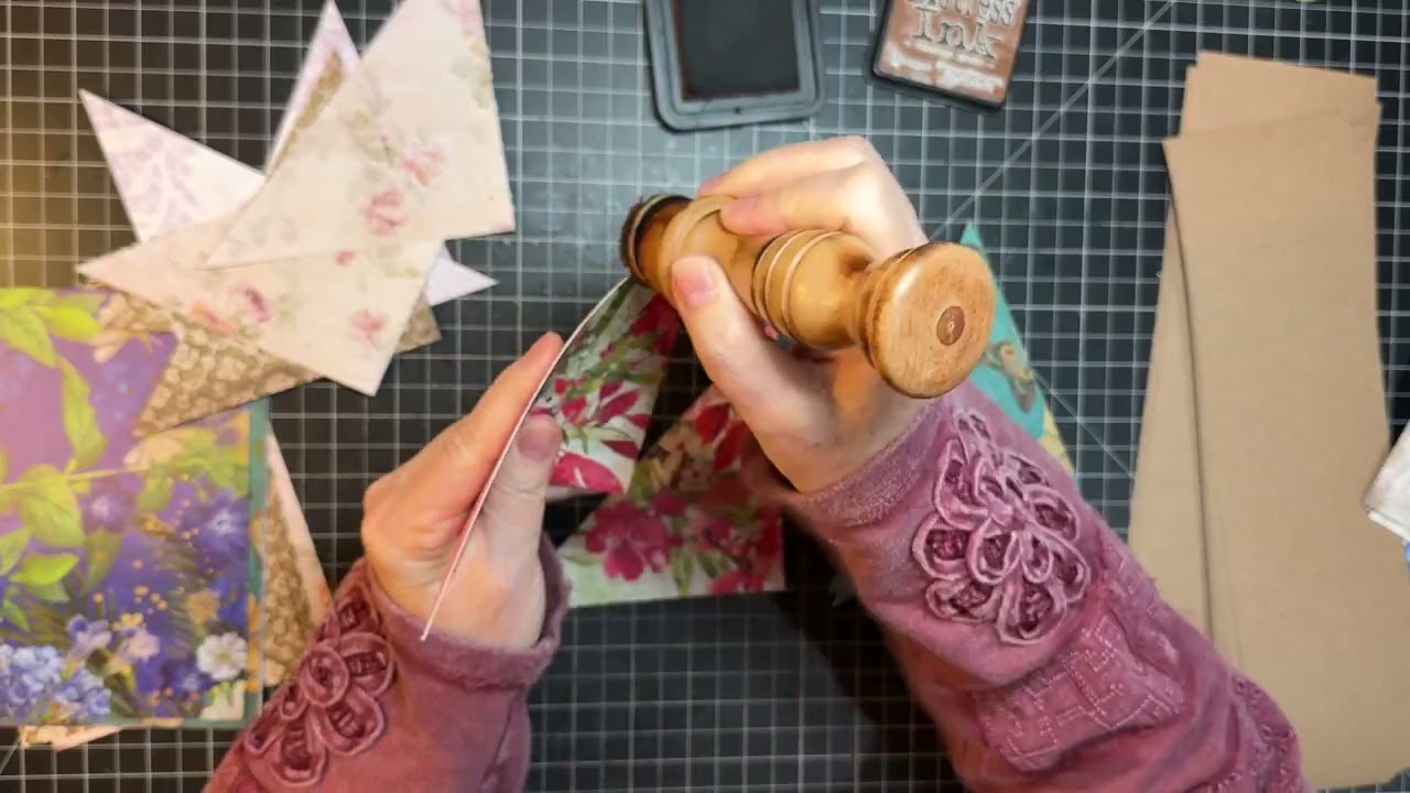 Scrappy Saturday! - Ephemera from Scrapbook Paper Scraps!