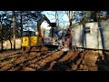 Trailer Demolition - Cat 309 excavator first job