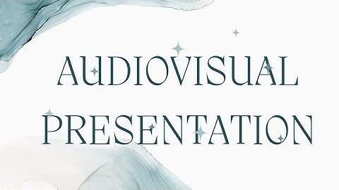 AUDIOVISUAL PRESENTATION - EXTEMPORANEOUS SPEECH in 1minute |KIMBERLY RUBLICO