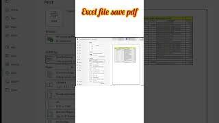 Excel File Save to PDF | Excel Tips & Tricks #shorts