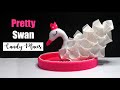 Tempat Permen Angsa Cantik dari kain flanel dan kardus bekas | Beautiful pretty swan candy places