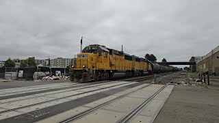 Union Pacific LOA11 at Hearst Avenue Berkeley, CA with UP #1071 and #1001