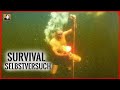 Survival Selbstversuch - Befreien mit SEENOTFACKEL | Feuer UNTER WASSER | Survival Mattin