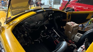 Factory Five 427 S/C Shelby Cobra - Removing the old dash and test fitting my new reproduction dash.