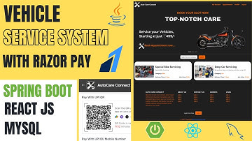 Vehicle Service Management System Project using Spring Boot, React JS & MySQL | Spring Boot Project