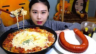 SUB 크림김치볶음밥 킬바사소세지 먹방 Mukbang